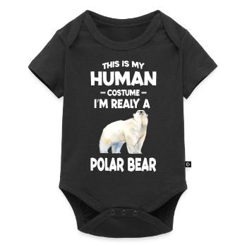 This is My Human Costume Im Really a Polar Bear - Baby Premium short-sleeve bodysuit - black - Front