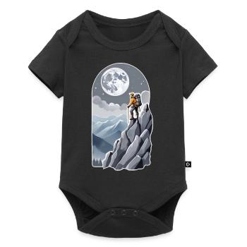 Climbing - Moon - Space - Baby Premium short-sleeve bodysuit - black - Front