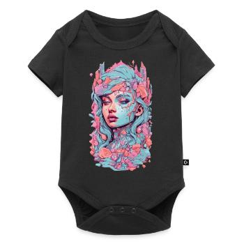 Gothique Pastel Kawaii cristallisé Goth Design - Body à manches courtes Premium Bébé - noir - Devant
