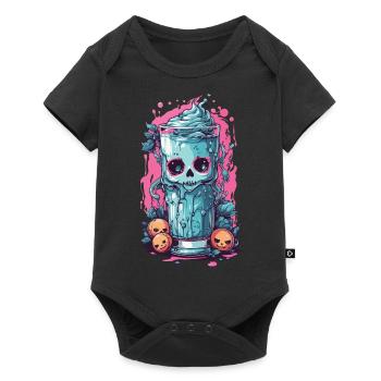 Occult Goth Kawaii Toxic Milkshake Design - Baby Premium short-sleeve bodysuit - black - Front