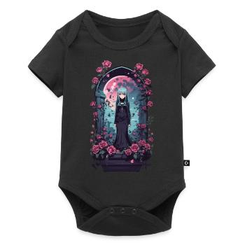 Gothic Anime Girl Victorian Kawaii Design - Baby Premium short-sleeve bodysuit - black - Front