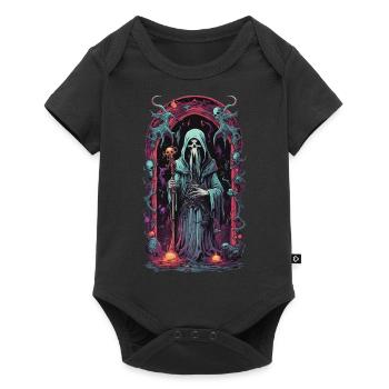 Underworld Grim Reaper Magic Halloween Design - Baby Premium short-sleeve bodysuit - black - Front