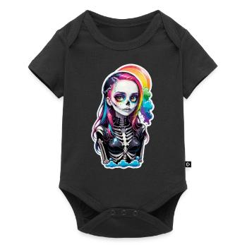Halloween - Rock & Rainbow - Baby Premium short-sleeve bodysuit - black - Front