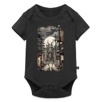 Ukiyo-E Yokai Skeleton Demon Streetwear - Baby Premium short-sleeve bodysuit - black - Front