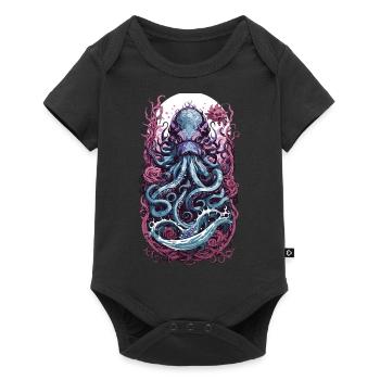 Pastel Goth Kraken Streetwear Design - Baby Premium short-sleeve bodysuit - black - Front