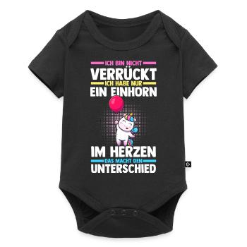 Licorne - Body à manches courtes Premium Bébé - noir - Devant