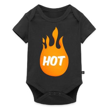 Feu allumé à chaud - Body à manches courtes Premium Bébé - noir - Devant