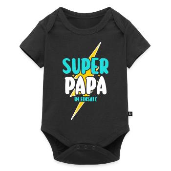 Papa Fête des pères Papa - Body à manches courtes Premium Bébé - noir - Devant
