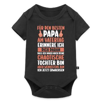 Papa Fête des pères Papa - Body à manches courtes Premium Bébé - noir - Devant