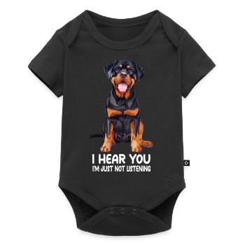 Rottweiler - Body à manches courtes Premium Bébé - noir - Devant