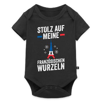 French French France - Baby Premium short-sleeve bodysuit - black - Front