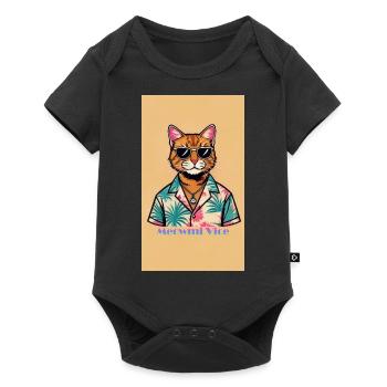20240519 205117 - Baby Premium Kurzarmbody - Schwarz - Vorne