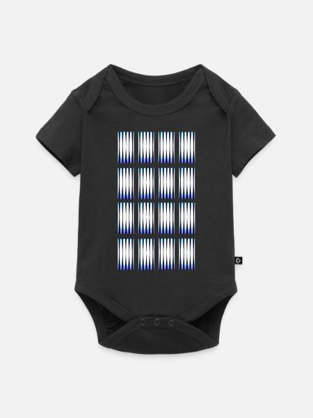 Hypnotische Farbtöne - Baby Premium Kurzarmbody - Schwarz