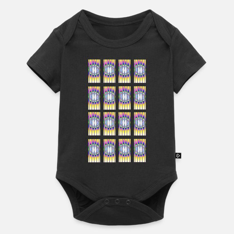 Hypnotisches Design Typ-1 - Baby Premium Kurzarmbody - Schwarz