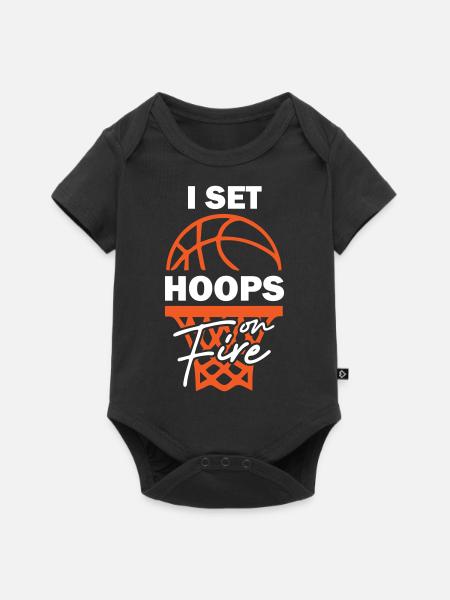 Basketball Free Throw - Baby Premium Kurzarmbody - Schwarz