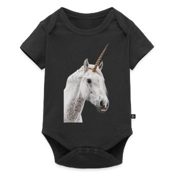 Licorne - Body à manches courtes Premium Bébé - noir - Devant