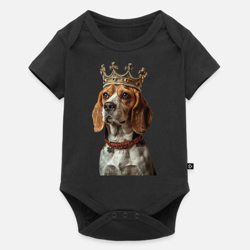 Beagle - Body à manches courtes Premium Bébé - noir