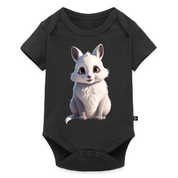Sweet Animal - Baby Premium Kurzarmbody - Schwarz - Vorne