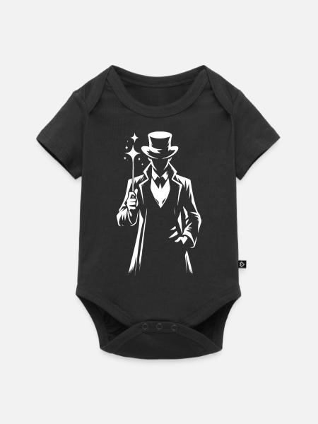 Zauberer – Meister der Tricks - Baby Premium Kurzarmbody - Schwarz