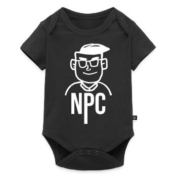 NPC Design Gamer funny Geschenk - Baby Premium Kurzarmbody - Schwarz - Vorne