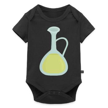 olive oil - Baby Premium short-sleeve bodysuit - black - Front