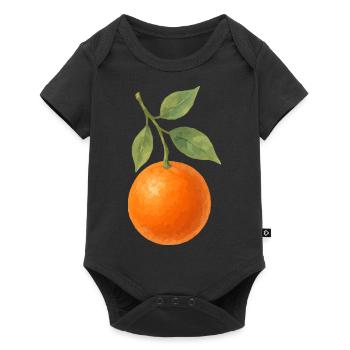 orange - Body à manches courtes Premium Bébé - noir - Devant