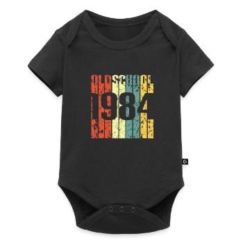 Birthday year born gift · 1984 - Baby Premium short-sleeve bodysuit - black - Front