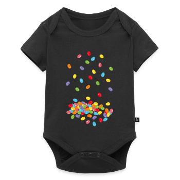 Easter Jelly Beans Sweets Sweets Easter - Baby Premium short-sleeve bodysuit - black - Front