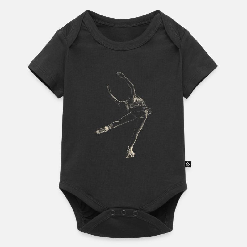 Eiskunstlauf - Baby Premium Kurzarmbody - Schwarz