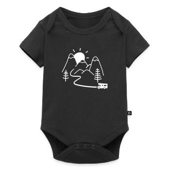 Wohnmobil - Baby Premium Kurzarmbody - Schwarz - Vorne