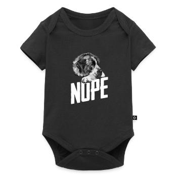 St Bernard Dog Funny - Nope - Baby Premium short-sleeve bodysuit - black - Front