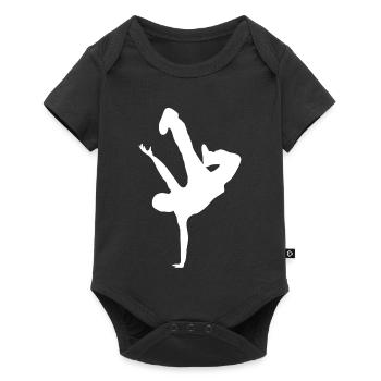 Imprimé silhouette acrobatique - Body à manches courtes Premium Bébé - noir - Devant