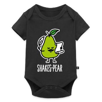 Shakes-Pear, Drôle de Shakespeare Pun Pear - Body à manches courtes Premium Bébé - noir - Devant