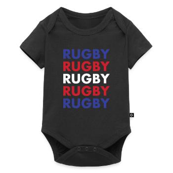 Rugby Rugby Rugby Rugby Rugby New Zealand Rugby - Baby Premium short-sleeve bodysuit - black - Front