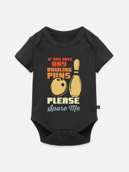 Bowler Witz - Baby Premium Kurzarmbody - Schwarz