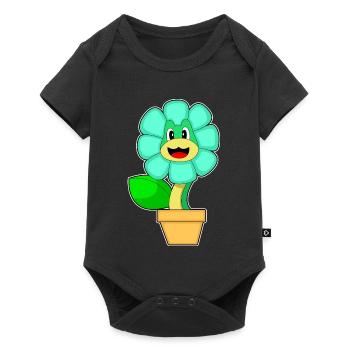 Fleur de serpent - Body à manches courtes Premium Bébé - noir - Devant