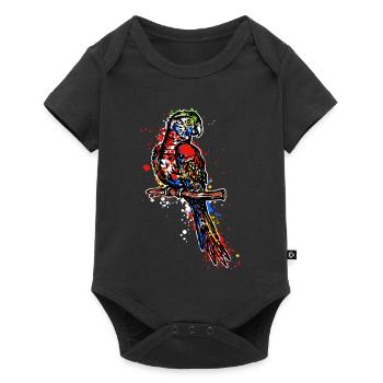 Parrot, Animal, Bird, Animal Lover, Zoo Animals, Pet - Baby Premium short-sleeve bodysuit - black - Front