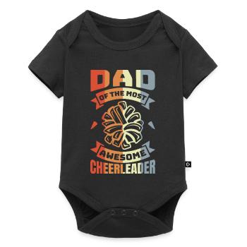 Father of the most fantastic cheerleader - Baby Premium short-sleeve bodysuit - black - Front