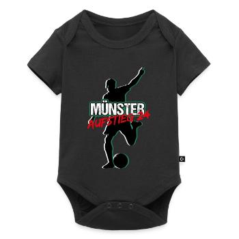 Münster Aufstieg - Baby Premium Kurzarmbody - Schwarz - Vorne