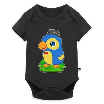 Nœud papillon Parrot Gentleman - Body à manches courtes Premium Bébé - noir - Devant