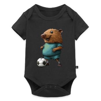 Taupes de football - Body à manches courtes Premium Bébé - noir - Devant