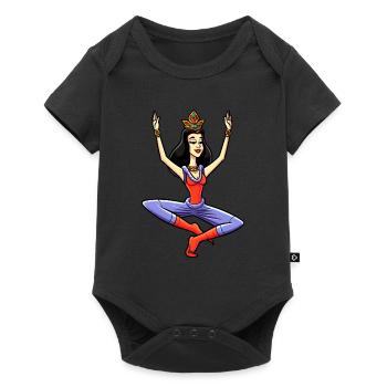 Princesse Yogi - Body à manches courtes Premium Bébé - noir - Devant