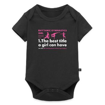 Gymnast Girl Definition Rhythmic Gymnastics - Baby Premium Kurzarmbody - Schwarz - Vorne
