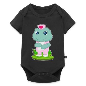 Infirmière grenouille - Body à manches courtes Premium Bébé - noir - Devant