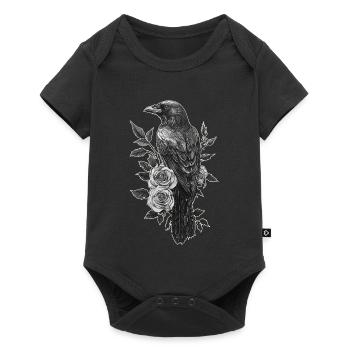 Raven - Baby Premium short-sleeve bodysuit - black - Front