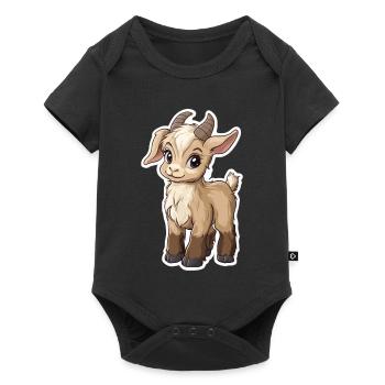 Chèvre - Body à manches courtes Premium Bébé - noir - Devant