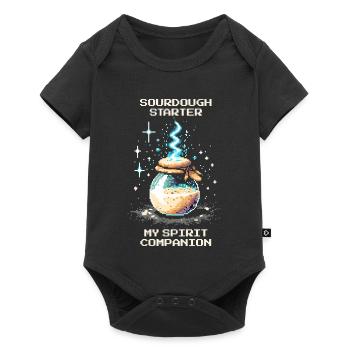 Sourdough: My soul mate | Baking bread - Baby Premium short-sleeve bodysuit - black - Front