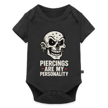 Piercing Addict Body Mod Enthusiast - Body à manches courtes Premium Bébé - noir - Devant