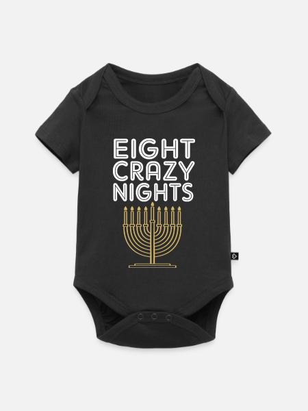 Hanukkah Chanukkah Hanukah - Baby Premium Kurzarmbody - Schwarz