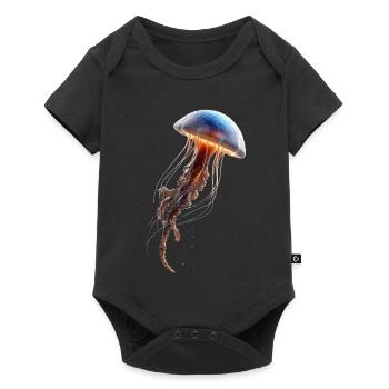 Jellyfish Jellyfish Fire Jellyfish Medusa Cute Jellyfish - Baby Premium short-sleeve bodysuit - black - Front